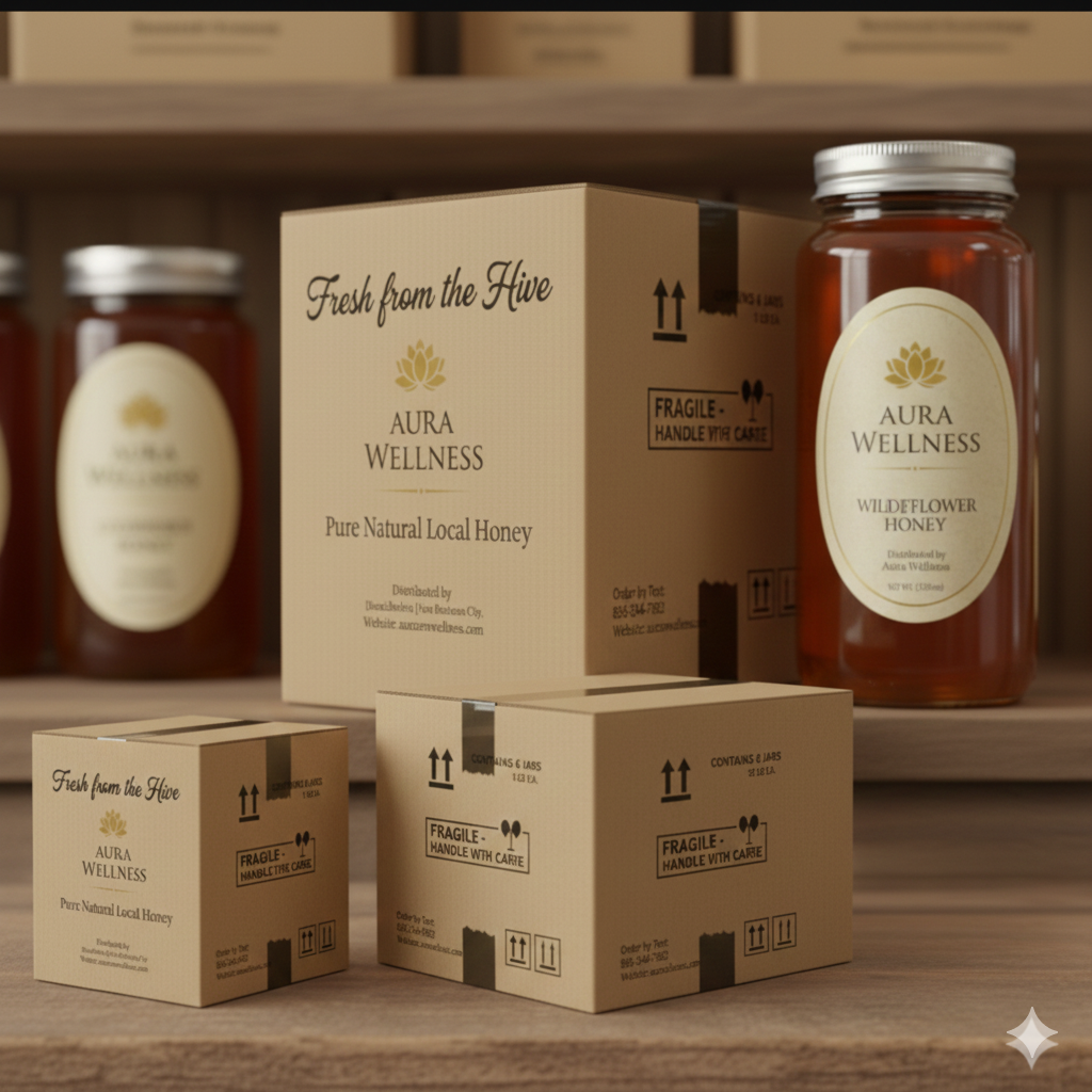 Aura Wellness Blueberry Honey 8oz