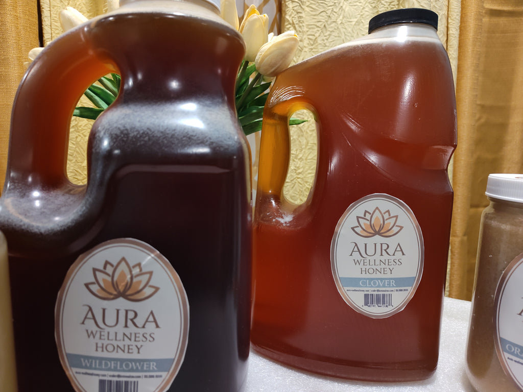 Aura Wellness Orange Blossom Honey 1 Gallon