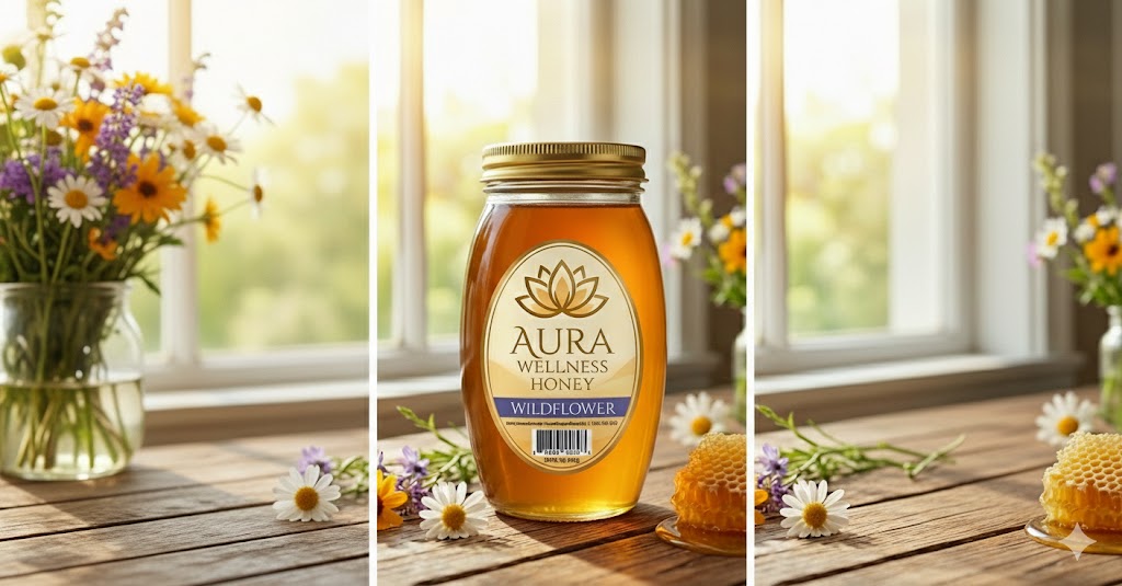 Aura Wellness Wildflower Honey 1lb